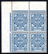 1923 3d With Watermark Inverted, The Unique Top Left Corner Block Of Four.  Read On .... - Unused Stamps