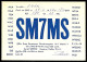 1962 Carte QSL SWEDEN SVERIGE Rune Rasmusson, Skvadronsgatan MALMÖ - SM7MS - Other & Unclassified