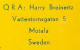 1956 Carte QSL SWEDEN SVERIGE Harry BREINERTZ Motala - SM5BKC - Otros & Sin Clasificación