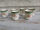 Six Tasses à Thé Porcelaine Décor Roses Et Dorure XIXème - Altri & Non Classificati