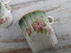 Delcampe - Six Tasses à Thé Porcelaine Décor Roses Et Dorure XIXème - Altri & Non Classificati