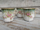 Delcampe - Six Tasses à Thé Porcelaine Décor Roses Et Dorure XIXème - Andere & Zonder Classificatie