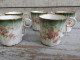 Delcampe - Six Tasses à Thé Porcelaine Décor Roses Et Dorure XIXème - Autres & Non Classés