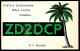 1957 Post Card Carte QSL Posts & Telegraphs - D.C. Piccirillo, IKEJA, LAGOS, NIGERIA - ZD2DCP (palmier) - Autres & Non Classés