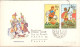 TCHECOSLOVAQUIE SERIE LETTRES FDC "PEINTURE DE CHEVAUX" POUR L'ALLEMAGNE 1972 - Lettres & Documents