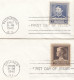 SALE !! 50 % OFF !! ⁕ USA 1940 ⁕ Honoring Famous Americans ⁕ 4v FDC Covers - 1851-1940