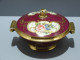 -POT COUVERT MINI SOUPIERE BONBONNIERE PORCELAINE De LIMOGES Dorure Fleurs    E - Limoges (FRA)