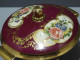 -POT COUVERT MINI SOUPIERE BONBONNIERE PORCELAINE De LIMOGES Dorure Fleurs    E - Limoges (FRA)