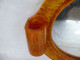 Beautiful Vintage 60s Lava Flow Bath Mirror Yellow Amber Color #1845 - Espejos