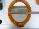 Delcampe - Beautiful Vintage 60s Lava Flow Bath Mirror Yellow Amber Color #1845 - Spiegel