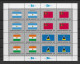 Vereinte Nationen - New York 1987 Flaggen Mi.Nr. 524/39 4 Kleinbögen ** - Neufs