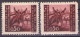 ISTRIA E LITORALE SLOVENO 1945. Tiratura Di Lubiana, Dent. 10 1/2-11 1/2, Sass. 42,DIFFERENT COLOR MH* - Occup. Iugoslava: Litorale Sloveno