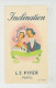 PARFUMS ET BEAUTÉ - CARTES PARFUMEES - Jolie Carte Parfumée Couple Amoureux "INCLINATION" - L.T  PIVER PARIS - Anciennes (jusque 1960)