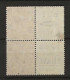 1924 MH Great Britain SG 420d Part Booklet Pane With Adverticement Labels - Ongebruikt