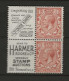 1924 MH Great Britain SG 420d Part Booklet Pane With Adverticement Labels - Ungebraucht