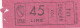 ATAC - ROMA  _ Anni '50-'60 /  Ticket  _ Biglietto Da Lire 45 - Europa