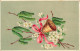 FLEURS & PLANTES - ARBRES - Fleurs - Cloche - Ruban - Carte Postale Ancienne - Autres & Non Classés