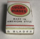 Ancien Paquet De 5 Lames De Rasoir - Lucky Blades Made In American Style - Lames De Rasoir