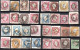 1825. PORTUGAL 32 CLASSIC STAMPS LOT, SOME NICE POSTMARKS. SOME WITH FAULTS. 9 SCANS - Collections