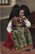FOLKLORE - Costumes - Alsaciennes - Colorisés - Carte Postale Ancienne - Trachten