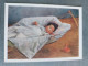 KOREA NORTH PROPAGANDA Postcard "DAUGHTER" By Pak Koen Nan - Children - Little Girl Sleeping 1960 - Korea (Nord)