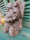 Delcampe - Ancienne Sculpture Bas Relief Inde Divinité Indienne Musée Du Louvre - Escayola