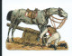 Découpis 6, Jockey Qui Nettoie Les Sabots De Son Cheval, Thème Hippisme, Chevaux ... - Animals