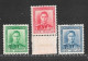 NEW ZEALAND 1938 - 1944  ½d, 1½d, 3d SG 603, 608, 609 UNMOUNTED MINT Cat £5.40 - Neufs