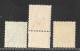 NEW ZEALAND 1938 - 1944  ½d, 1½d, 3d SG 603, 608, 609 UNMOUNTED MINT Cat £5.40 - Unused Stamps