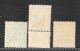 NEW ZEALAND 1938 - 1944  ½d, 1½d, 3d SG 603, 608, 609 UNMOUNTED MINT Cat £5.40 - Ongebruikt