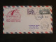 DB21 FRANCE  BELLE LETTRE 1ST FLY  1957  1ER VOL PARIS LOS ANGELES  LOS ALTOS USA  + AFFRANCH PLAISANT - 1927-1959 Lettres & Documents