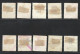 Portugal Stamps 1910 D Manuel II & Surcharge Republica Condition Used  #156, 157, 158, 161, 164, 165 - Usati