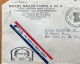 DOMINICA -FRANCE 1946, COVER USED TO USA, VIGNETTE POUR LE CINEMA BERGOIS PARFUMEUR PARIS, FIRM MANUEL MALLEN. - Dominica (...-1978)