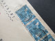 Bizone 7.1948 Band / Netzaufdruck MiF Einschreiben Not R-Zettel Stempel Deggendorf Umschlag Drogerie Crusilla - Storia Postale