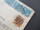 Bizone 7.1948 Band / Netzaufdruck MiF Einschreiben Not R-Zettel Stempel Deggendorf Umschlag Drogerie Crusilla - Brieven En Documenten