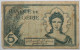 Algérie - 5 Francs - 1942 - PICK 91a - B+ - Algerien