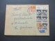 1948 Bizone Bauten MiF Nr.73 Als Oberrand 4er Block Mit OR Als "Leerfeld" Zähnungsabart!! Fernbrief Ab Passau - Briefe U. Dokumente