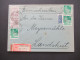 1949 Bizone Bauten MiF Nr.82 (2) Mit Nr. 80 (3) Einschreiben Fernbrief Waldkirchen (Niderbay) Nach Landshut - Storia Postale