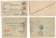 Russia Empire & USSR Postcards & Postal History Lot In 34 Pcs Including Scarce Propaganda Reg To Libya (18scans) - Verzamelingen