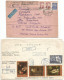 Delcampe - Russia Empire & USSR Postcards & Postal History Lot In 34 Pcs Including Scarce Propaganda Reg To Libya (18scans) - Collections