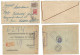 Russia Empire & USSR Postcards & Postal History Lot In 34 Pcs Including Scarce Propaganda Reg To Libya (18scans) - Collections