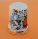 DÉ A COUDRE PORCELAINE - SAINT-JEAN-PIED-DE-PORT (64) - PYRENEES ATLANTIQUES - Thimbles