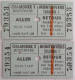 2 TICKETS TICKET 1971 CHAMONIX MONT BLANC MONTENVERS ALLER-RETOUR PLEIN TARIF HAUTE SAVOIE - Europe