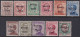 Austria 1918 Sc N20-30 Venezia Giulia Sa 19-29 Italian Occ Set MLH*/MH* - Vénétie Julienne