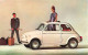 TRANPORTS - Voiture - Fiat 500 D - Colorisé - Carte Postale Ancienne - PKW