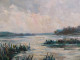 Delcampe - Tableau Paysage Lacustre Signé Paul Wolf - Oils