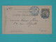 DB22 FRANCE   BELLE CARTE TELEGRAMME   1891 PARIS + AFFR. BLEU INTERESSANT++ - Pneumatic Post