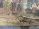 Delcampe - Ancien Tableau Paysage Port Méditerranéen Signé Peintre à Identifier - Olii