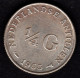 1965 Antille Olandesi 1/4 G. Argento Silver Netherlands Antilles - Moneda De Plata Silver Coin De 1/4 De Gulden - West Indies