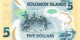 SOLOMONS ISLANDS NLP 5 DOLLARS 2019 #A/2  UNC. - Solomonen